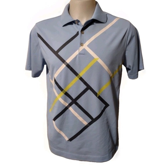 Nike Other - Nike Polo Shirt Men's Medium Dri Fit Golf Tour Performance PGA Swoosh Sky Blue